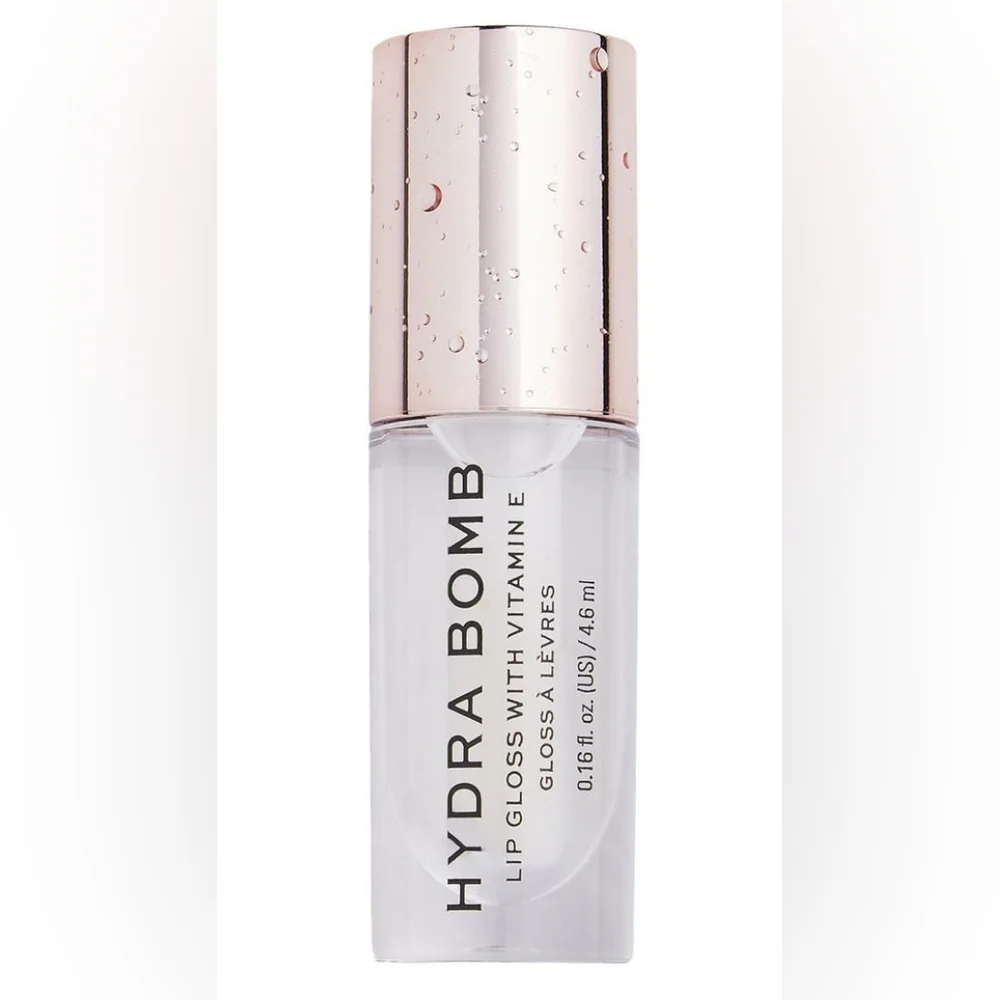 Revolution Hydra Bomb Lip Gloss Ultimate Shine & Hydration – Clear Element NWT
